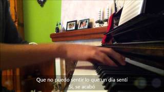 Video thumbnail of "[Solo Juega Un Corazón] - Dany Bosque (Piano) (Letra) TWITTER: @danybosque94"