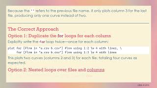 How to Plot Multiple Curves with for Loops in Gnuplot