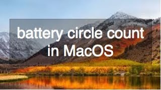 How to check battery cycle count in macbook