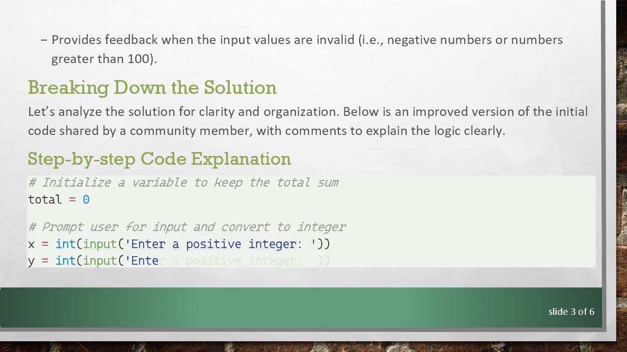 Creating a Python Program to Sum Positive Integers While Excluding Numbers Greater than 100