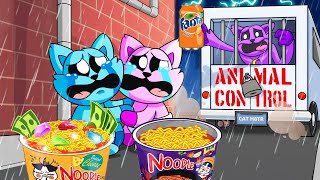 CATNAP is TAKEN? But They Mukbang Yellow Purple Food Convenience Store|POPPY PLAYTIME Animation|ASMR