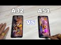 Samsung A32 vs Samsung A51. Speed test