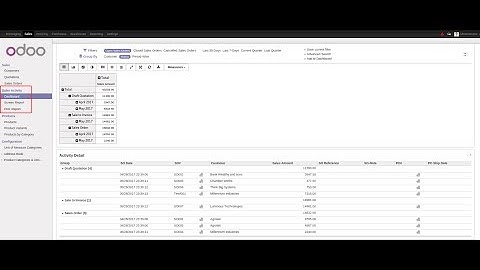 Sales Customer Activity Report