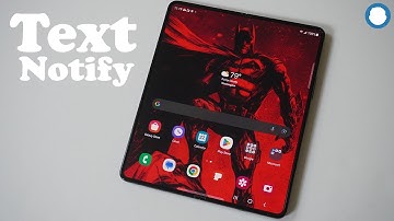 Samsung Galaxy Z Fold 5 - How to Enable/Disable Text Notification Pop-up