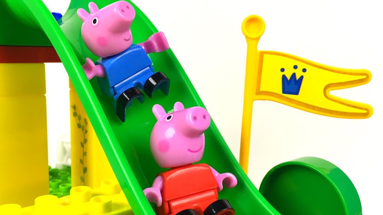 BIG PlayBIG Bloxx – Maison Peppa Pig – 86 Pièces – 3 Étages – Dès 18 Mois – Figurines Incluses