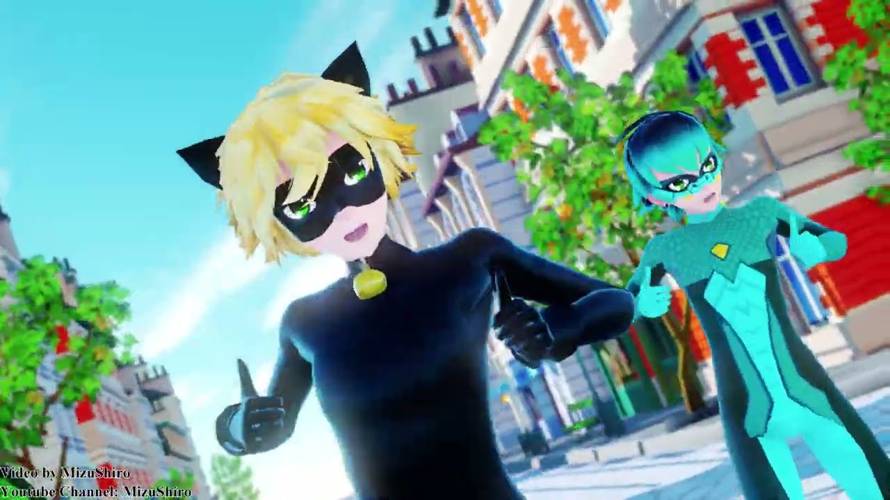 【MMD Miraculous】Follow the Leader【Chat Noir, Carapace, Viperion】【60fps】