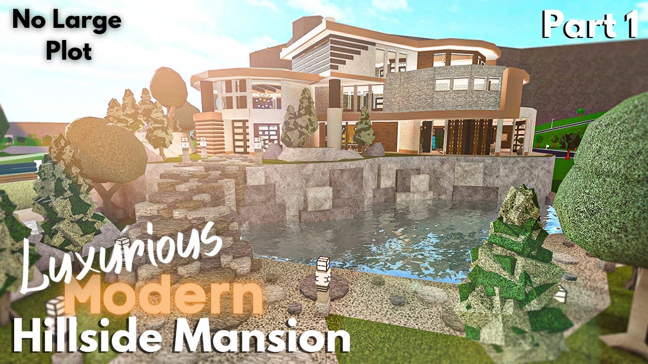 Bloxburg hillside mansion