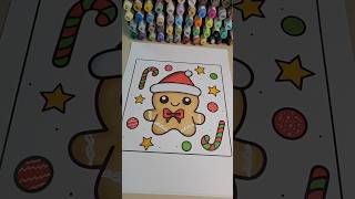 Coloring a Festive Gingerbread Cookie Relaxing Holiday Art for Christmas Cheer