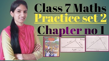 Class 7th maths practice set 2 | Chapter No 1 Geometrical constructions | Maharashtra State board