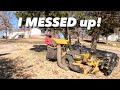 Wright VAC Sucks Up Something BAD While Doing Leaf Cleanup on this Residential Property!
