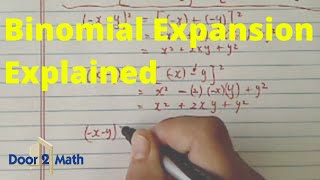 Binomial Expansion Made Easy Expand X Y Algebra Youtube