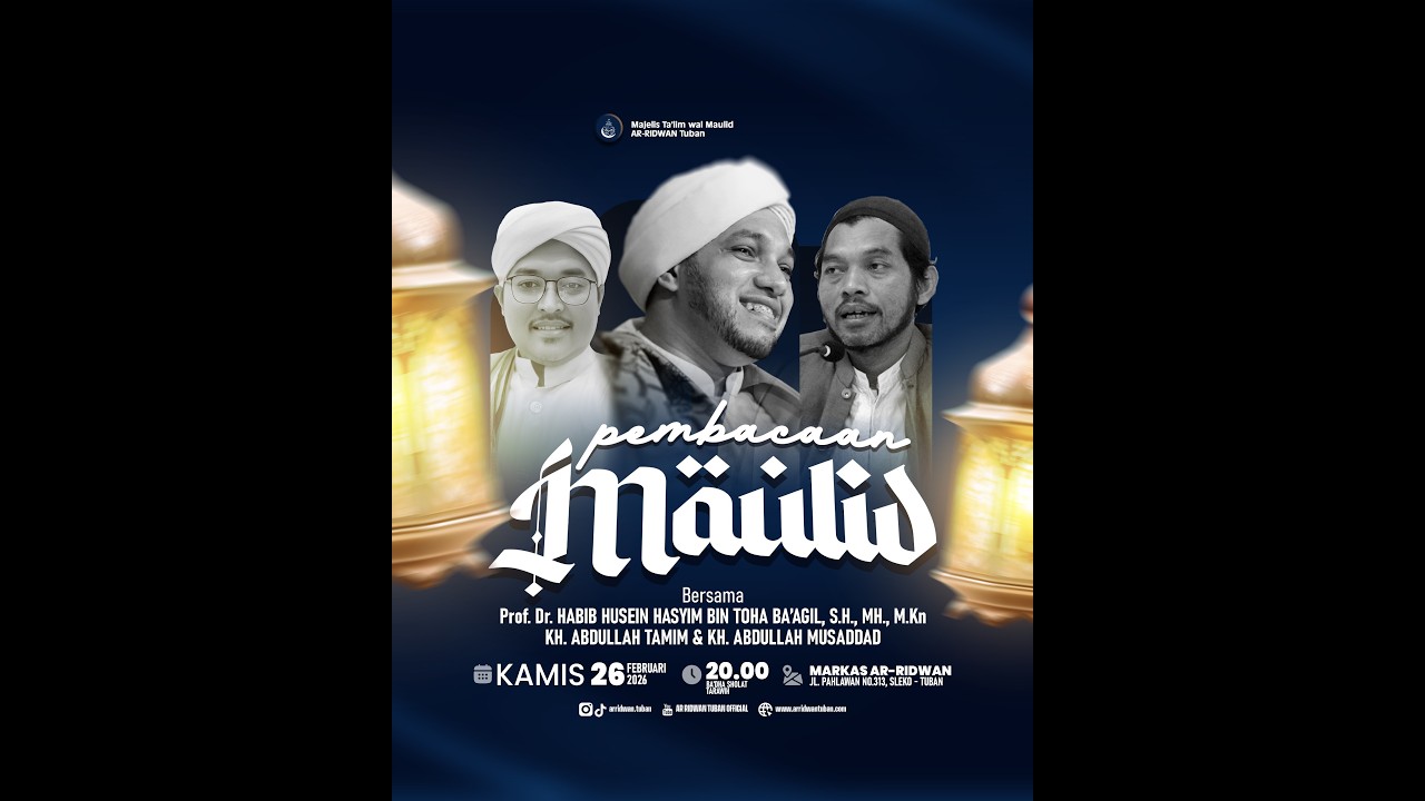 🔴Siaran Langsung | Pembacaan Maulid Bersama Prof. Dr. Habib Husein bin Hasyim bin Toha Ba'agil