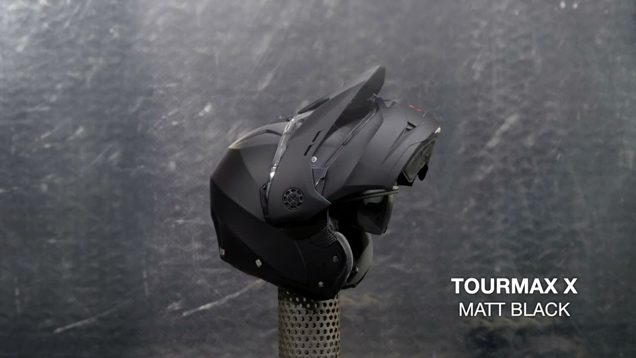 CABERG TOURMAX X Matt Black - HELMET VIEW 360°