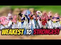 Majin buu race from weakest to strongest