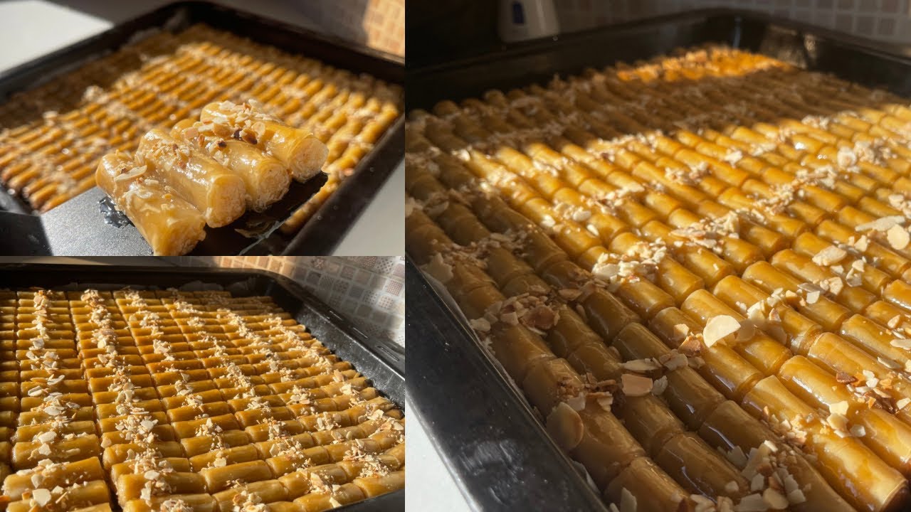 أسهل وأسرع معسلة لرمضان فدقائق بلا تعب وبلا قلي. سيگار خطيير بعقدة اللوز معلك و مقرمش