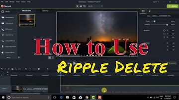 How to use Ripple delete in Teachsmith  camtasia studio 9