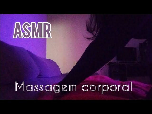 ASMR- MASSAGEM CORPORAL- Você vai dormir em 01 Minuto. (palavras afirmativas, voz suave, massagem)