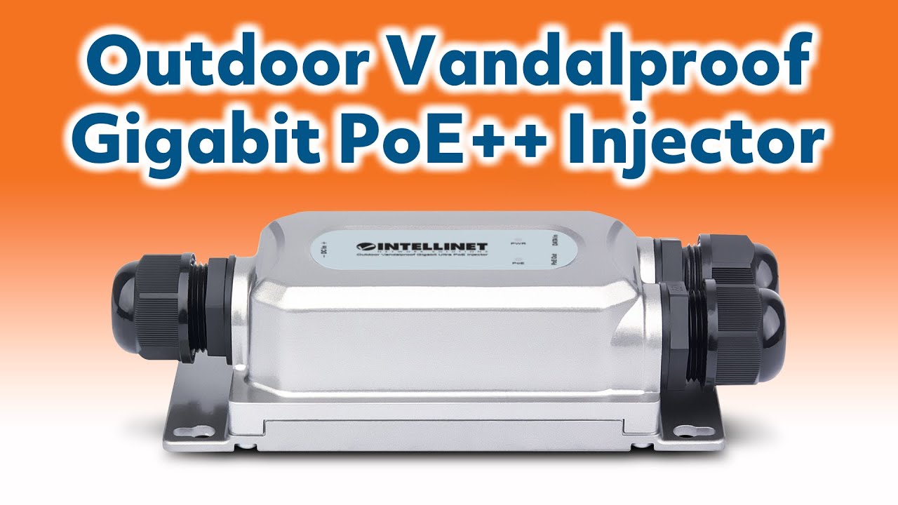 Outdoor Vandalproof Gigabit PoE++ Injector - YouTube