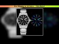 EPOCH Men Automatic Watch 40MM Mechanical Wristwatch Luminous Tubes 100m Waterproof Sapphire Dual