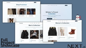 Frostwear - Premium Winter Clothing Brand Website Showcase | Modern Next.js E-commerce Design