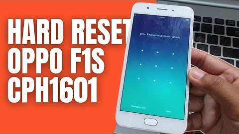 Hard Reset Oppo F1s Erase all user data via recovery mode