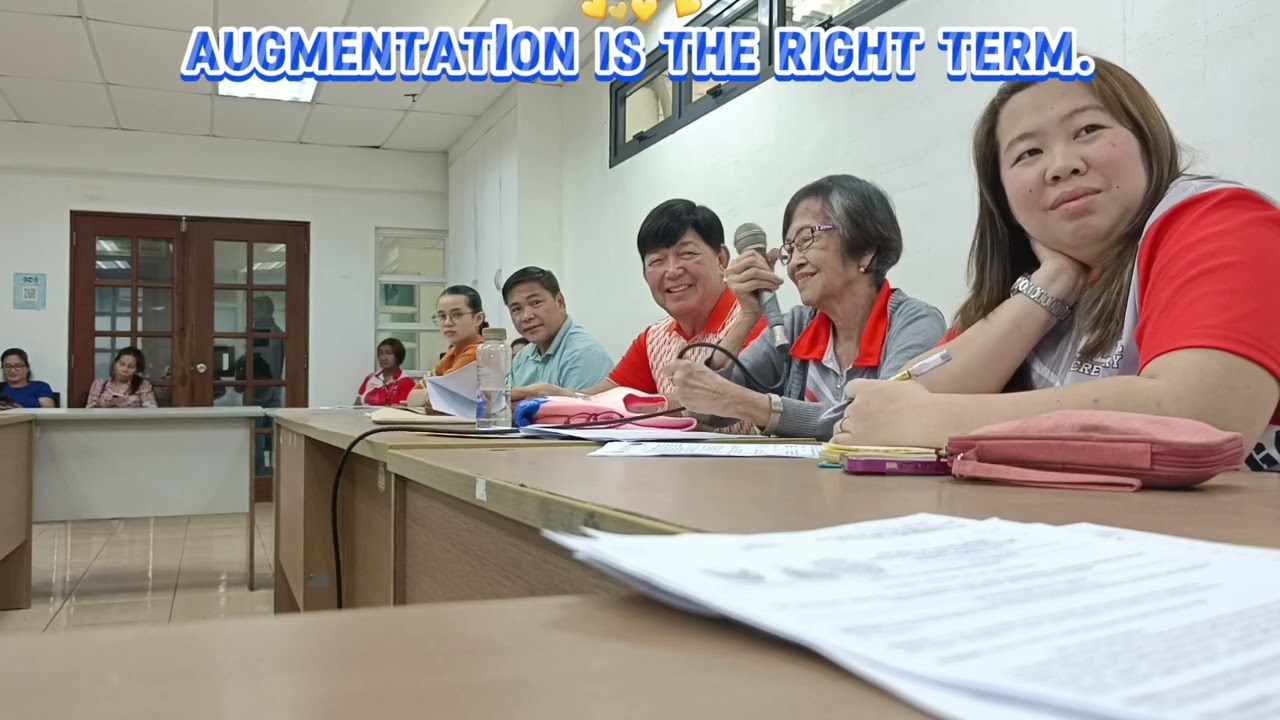 Special Review Committee explain that No Re-alignment of Funds only Augmentation.