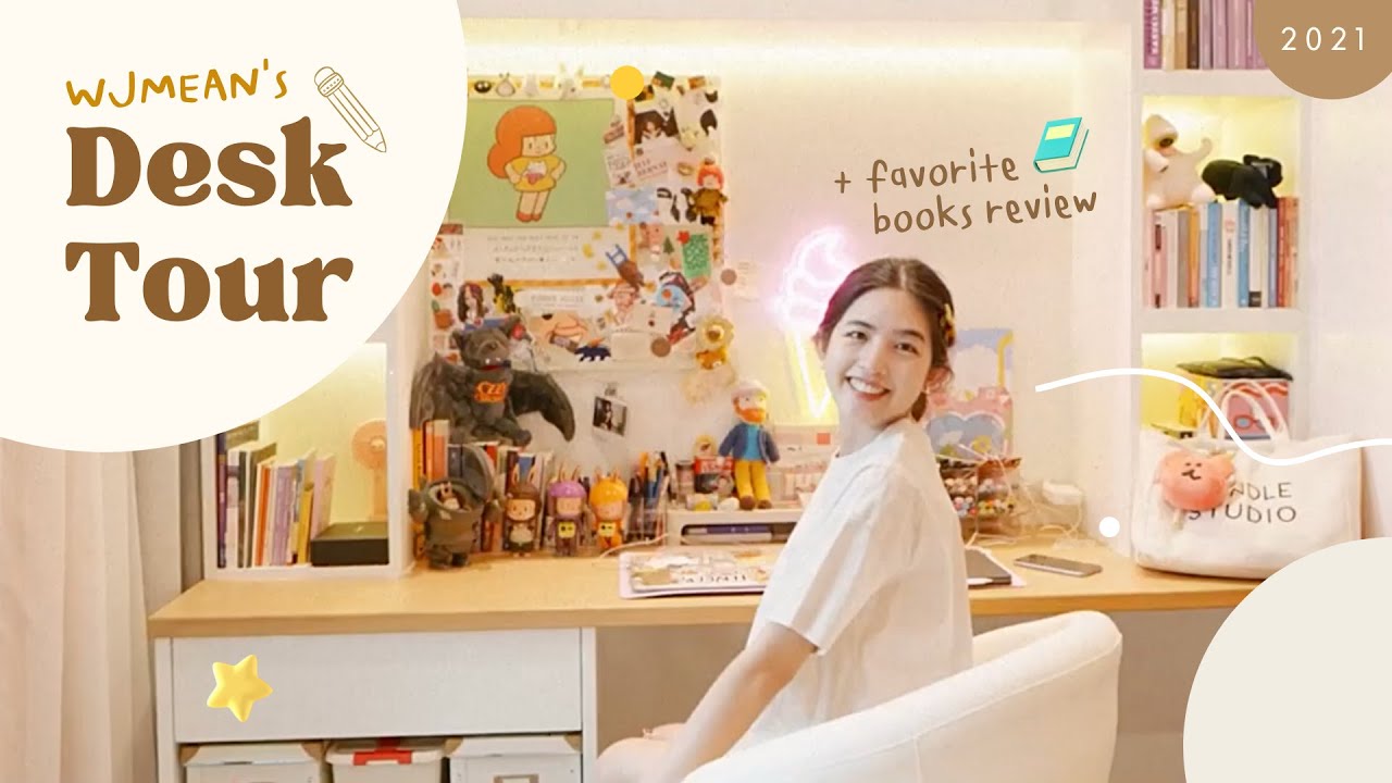 เสื้อผ้าออนไลน์  New 2022  WJMEAN DESK TOUR?✨| รีวิวโต๊ะเขียนหนังสือของมีน