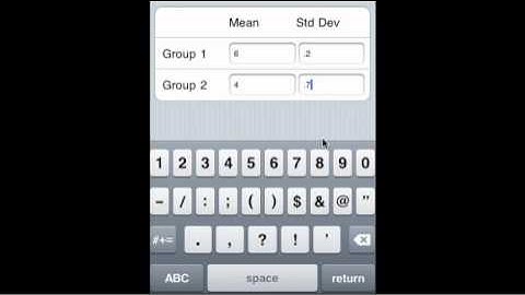 Effect Size iOS App Video