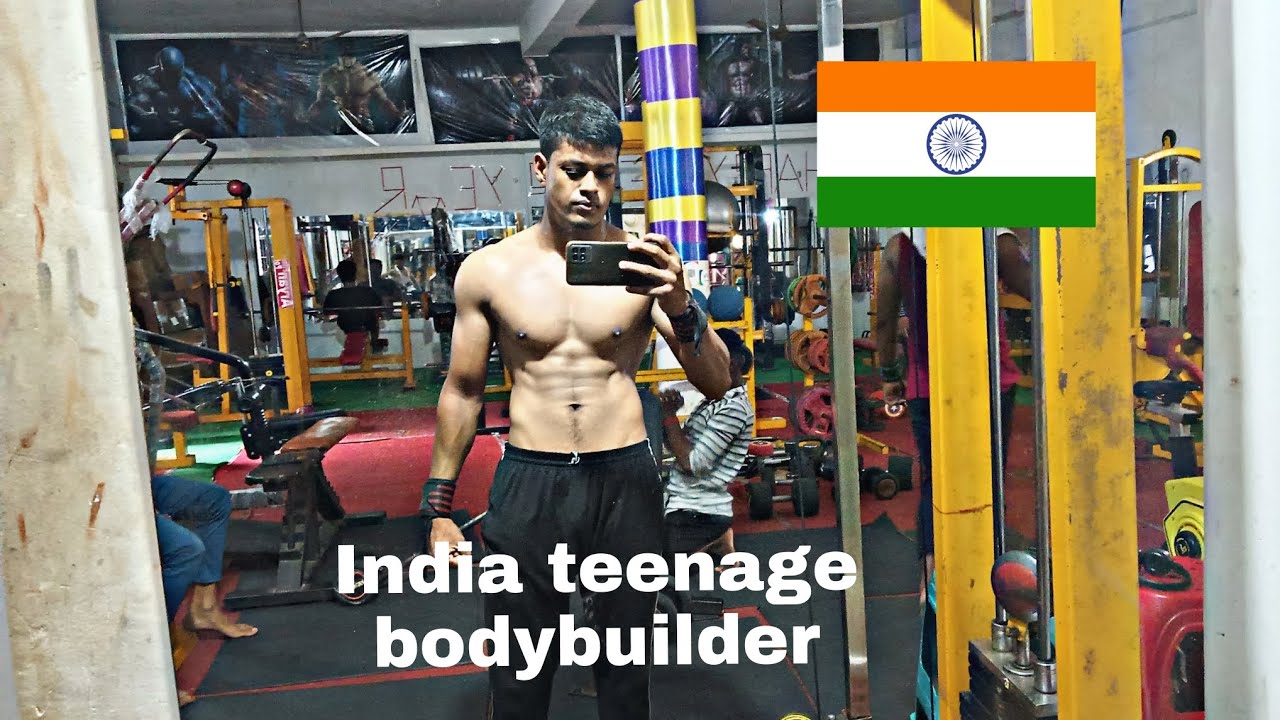 Indian teenage boy 50 kg dumbbell bench press lifting@FitMindsvlogs # ...