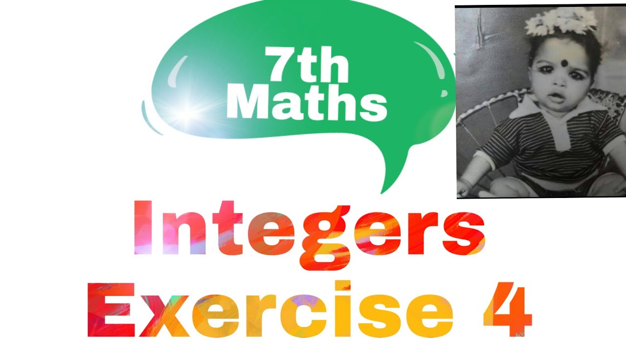 7th Integers (Exercise 4) 2nd problem - YouTube