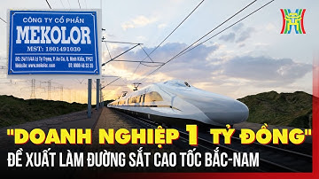 "Doanh nghiệp 1 tỷ đồng" đề xuất làm đường sắt cao tốc Bắc-Nam với vốn tự lo 100 tỉ USD | Tin tức
