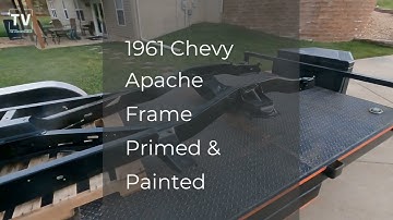 1961 Chevy Apache Frame Back From Blasting/Primed/Painted #Short