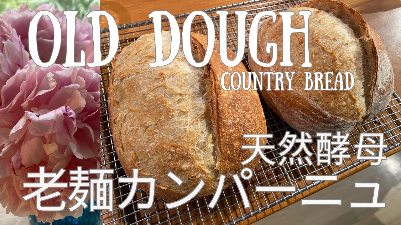 老麺法で作る天然酵母カンパーニュ　余り生地・過発酵で失敗した生地も利用できる！　しっとり風味の良いクラム