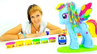 Развивающее видео для детей. Весёлая Школа с ПлейДо. Rainbow Dash. Мой маленький Пони(Новые развивающие 3D мультфильмы, интересные задания для детей, песенки и игры для малышей ждут зрителей..., 2015-10-29T07:16:53.000Z)