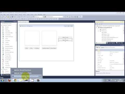 C# Tutorial 60:How to use a web cam in C#