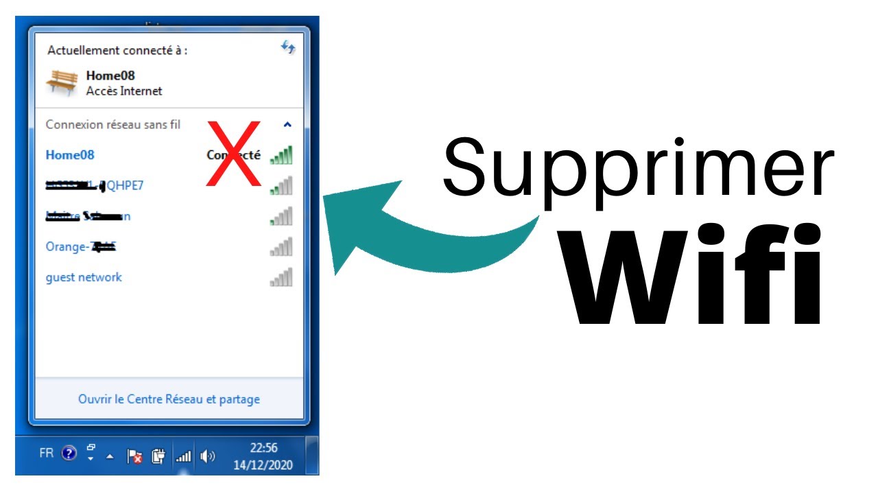 supprimer connexion wifi windows 10, 7 | حدف ويفي من الحاسوب طريقة سريعة