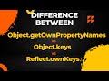 Reflect.ownKeys vs Object.keys #javascript #interview