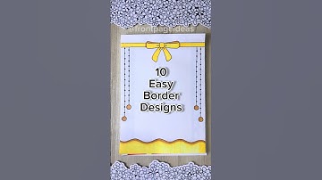 10 Easy front page design for school projects and idea note journals | Aesthetic Girl #shorts #howto
