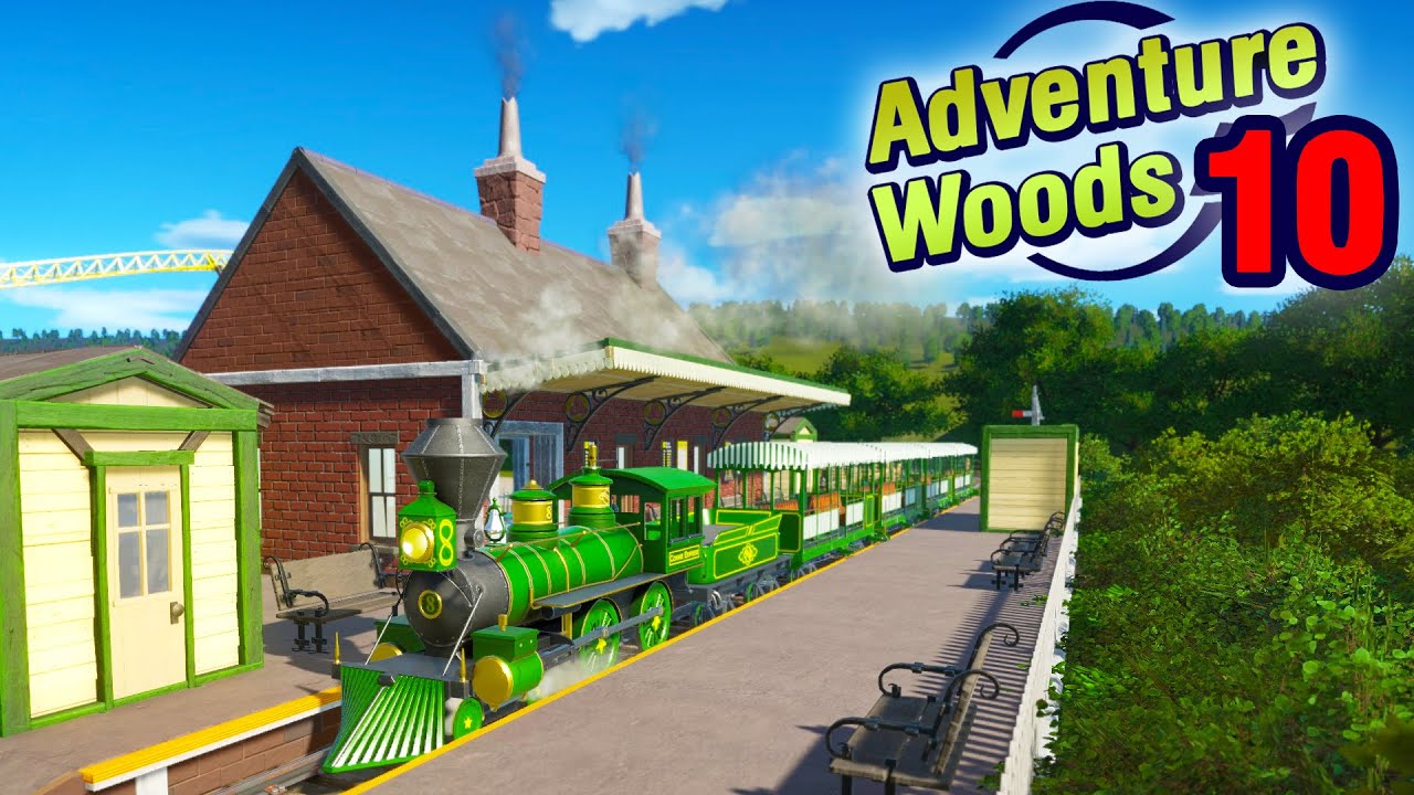 Steam Train Station & Mass Transit! Adventure Woods Ep. 10