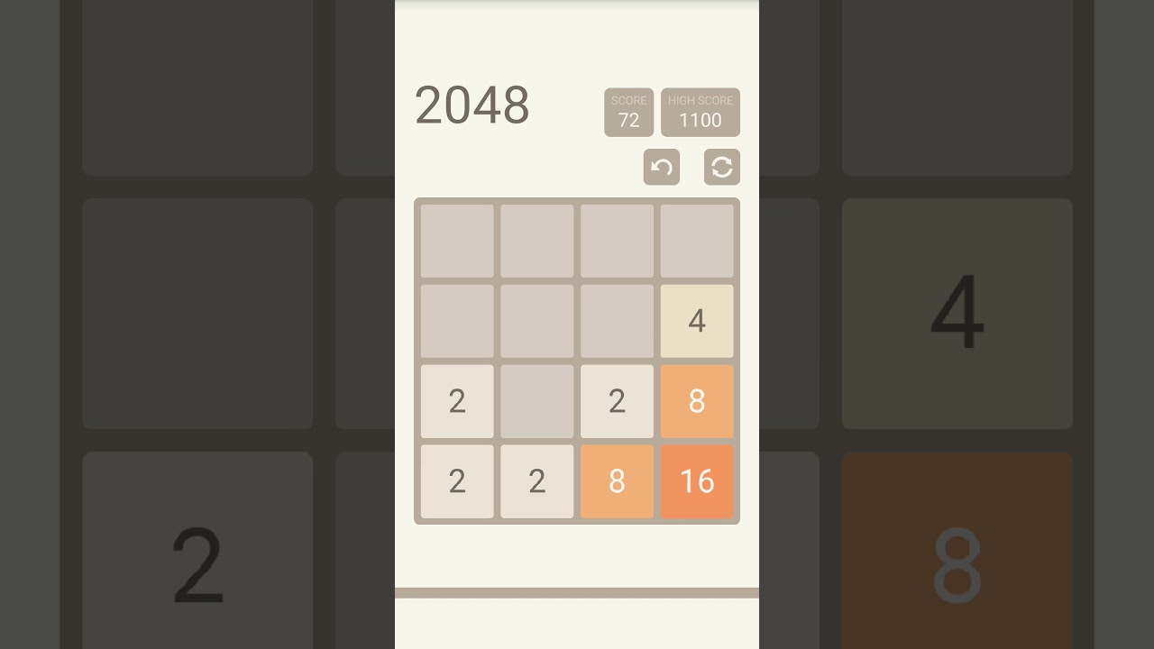 2048 || game play - YouTube