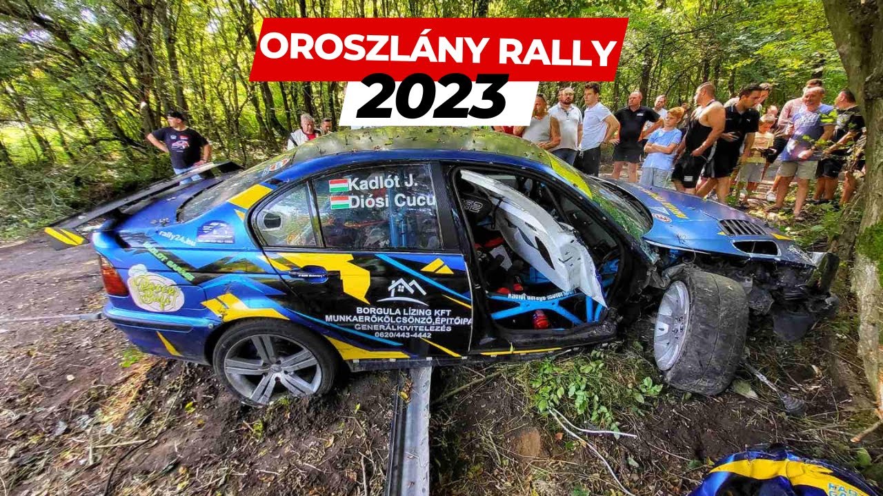 OROSZLÁNY RALLY 2023 - CRASH | ACTION | VLOG