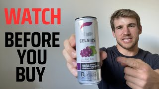 Honest Review of CELSIUS Sparkling Grape Rush, Functional Essential Energy Drink 12 Fl Oz