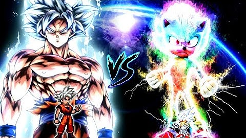 Goku Monkey King V2 OP (all form) VS Sonic Chaos V4 JVL OP (all form) in Jump Force Mugen