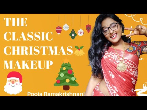 ULTIMATE EASY CLASSIC & TRADITIONAL CHRISTMAS MAKEUP 2020 TUTORIAL | Pooja Ramakrishnan | Miss Dusky