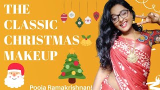 Ultimate Easy Clic & Traditional Christmas Makeup 2020 Tutorial Pooja Ramakrishnan Miss Dusky