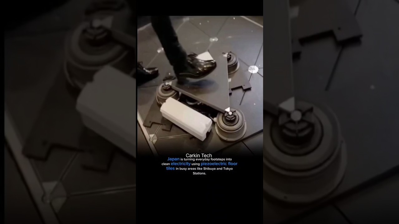 Japan Ka Jugaad 🔋🚶 Piezoelectric Floor Tiles Se Bijli Banana | Future Technology Explained