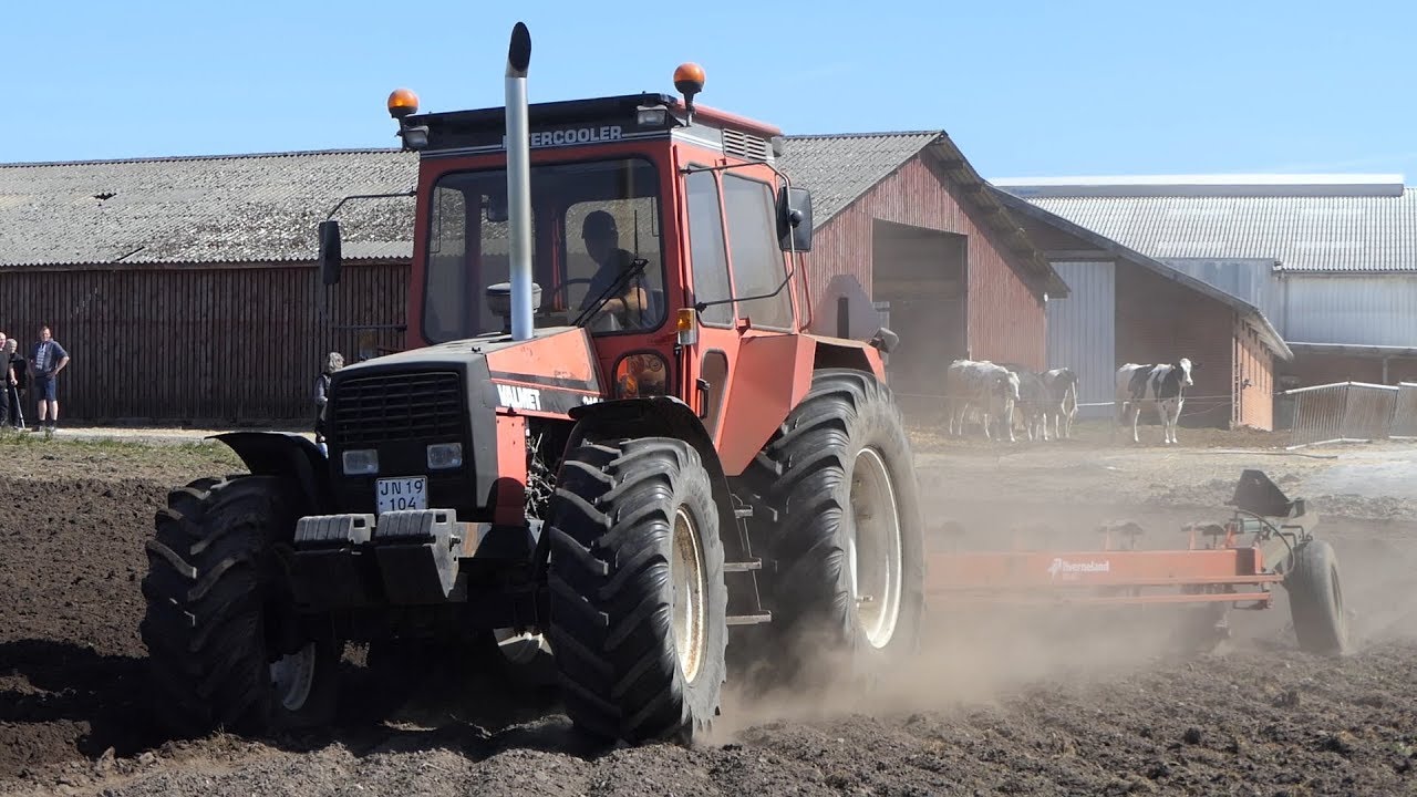 Valmet 2105 Working Hard Ploughing w/ 6-Furrow Kverneland BB85 Plough | Danish Agriculture