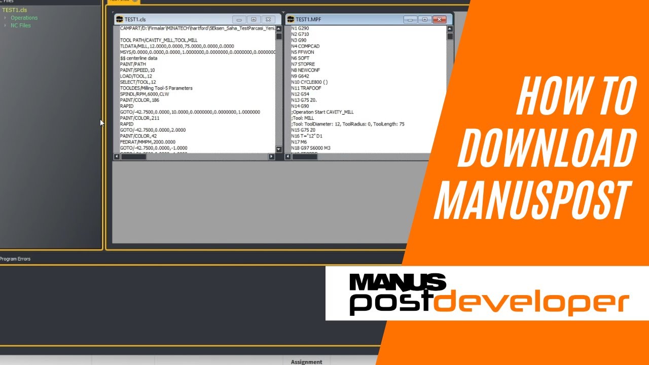 How to Download MANUSpost and Test Your CNC Post Processor - YouTube