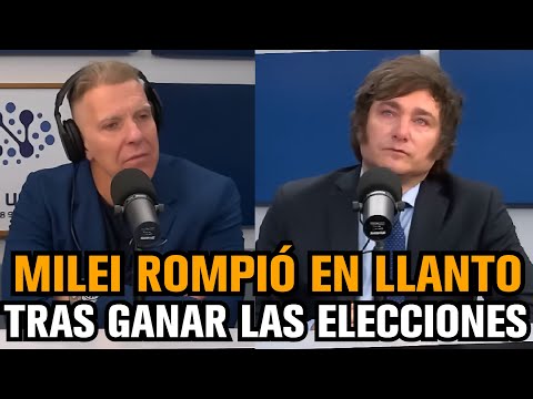 MILEI ROMPIÓ EN LLANTO CON FANTINO TRAS GANAR LAS ELECCIONES