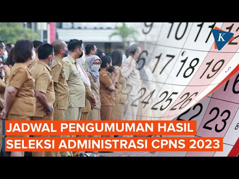 Jadwal Pengumuman Seleksi Administrasi CPNS dan PPPK 2023